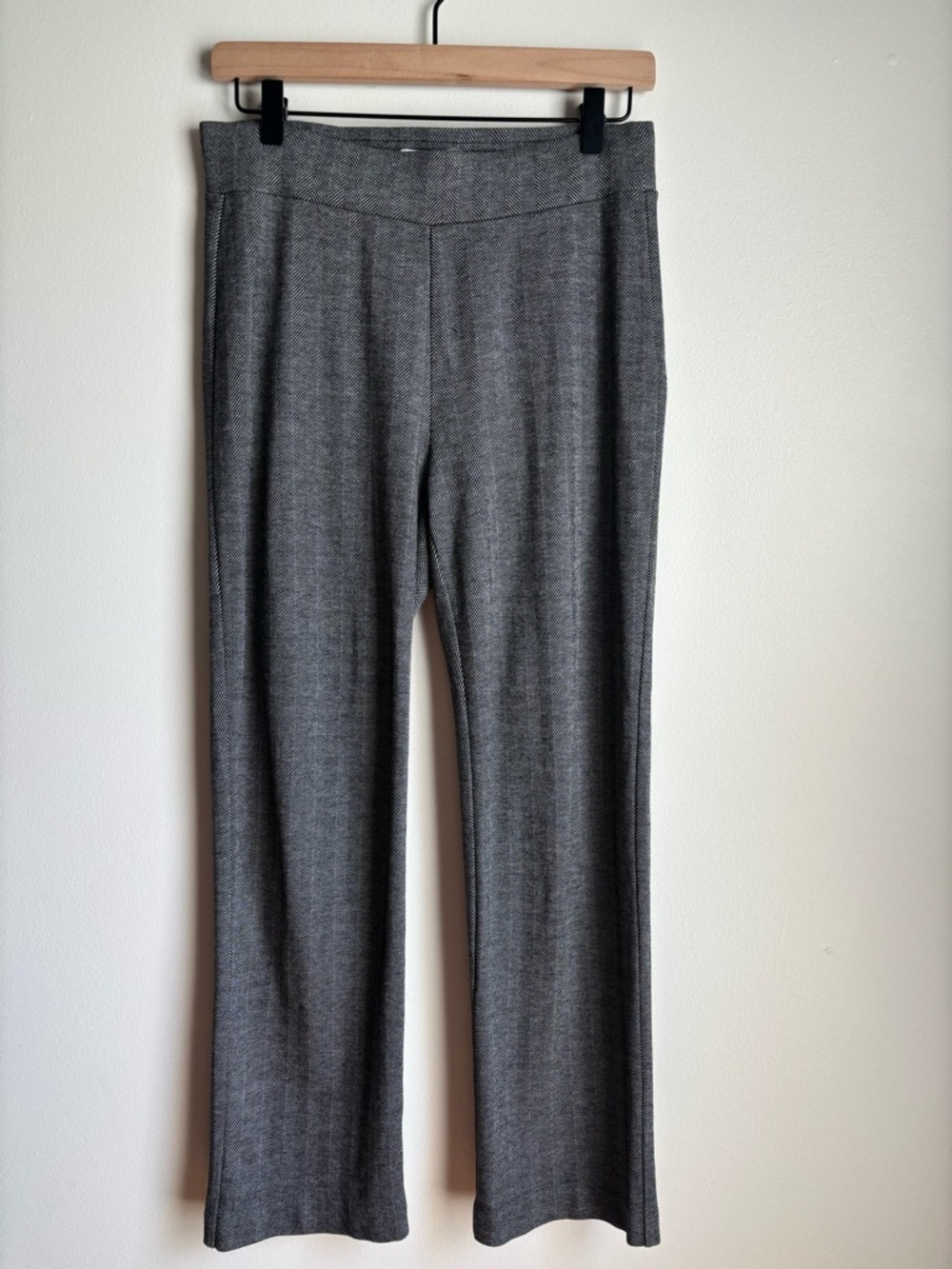 LOFT Outlet High Rise Straight Ankle Career Pants Herringbone Size S Pull-On